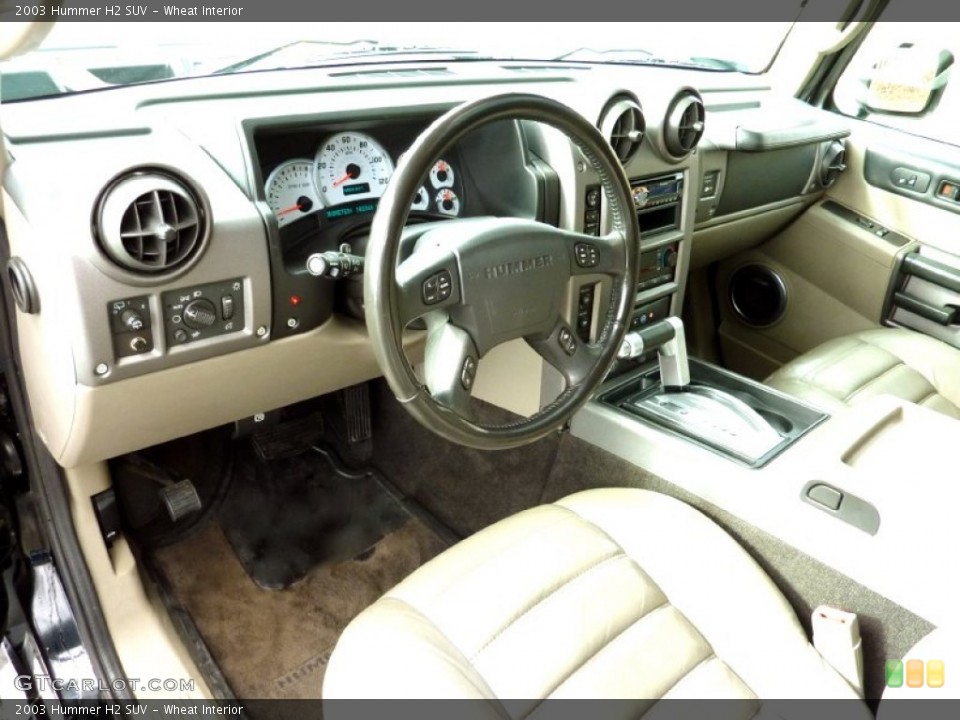 Wheat Interior Prime Interior for the 2003 Hummer H2 SUV #74953081