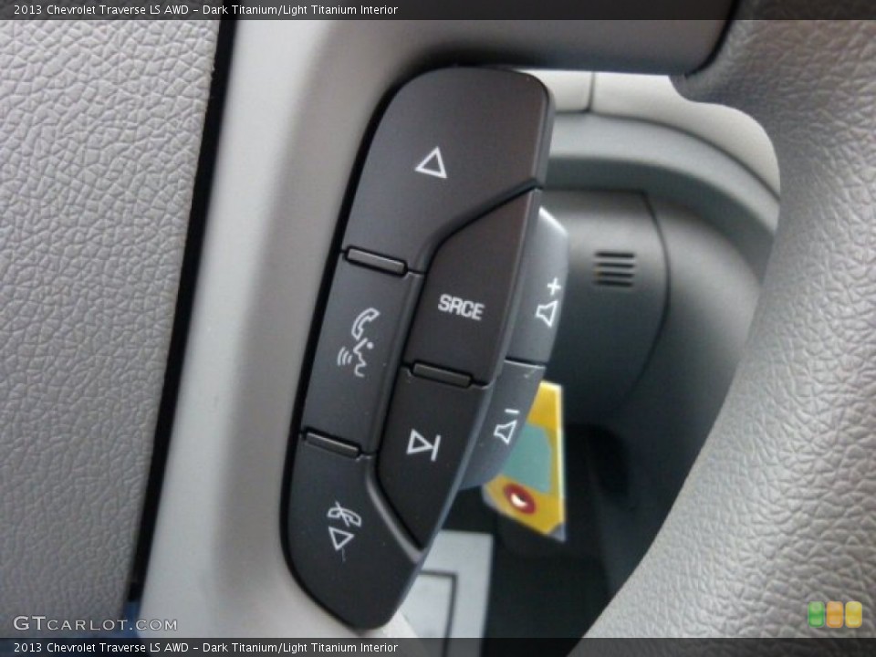 Dark Titanium/Light Titanium Interior Controls for the 2013 Chevrolet Traverse LS AWD #74953096
