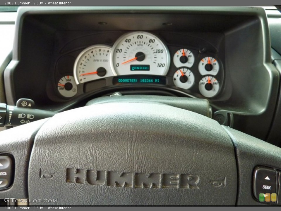 Wheat Interior Gauges for the 2003 Hummer H2 SUV #74953234