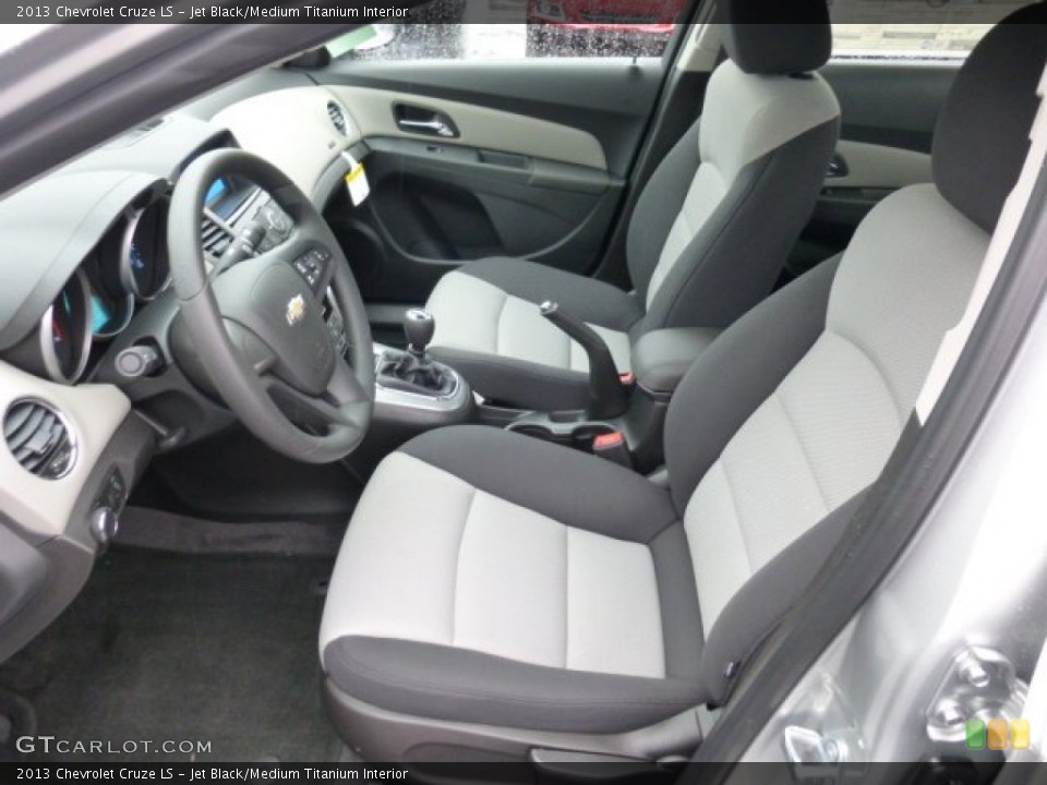 Jet Black/Medium Titanium Interior Front Seat for the 2013 Chevrolet Cruze LS #74953691