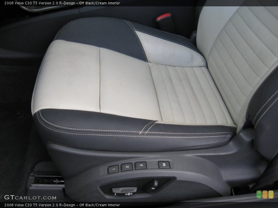 Off Black/Cream Interior Front Seat for the 2008 Volvo C30 T5 Version 2.0 R-Design #74955406