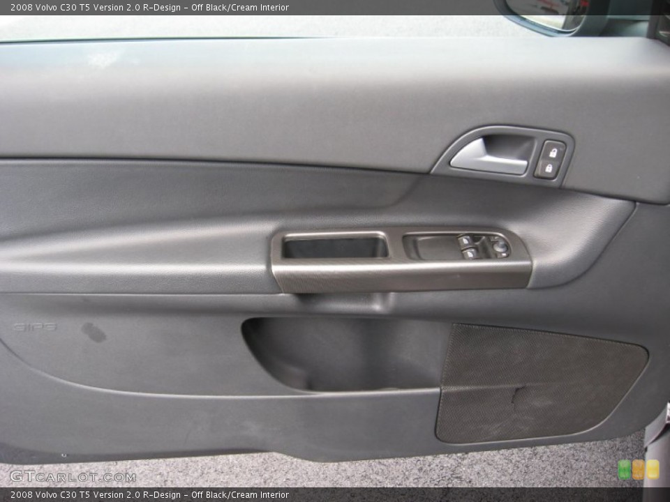 Off Black/Cream Interior Door Panel for the 2008 Volvo C30 T5 Version 2.0 R-Design #74955421