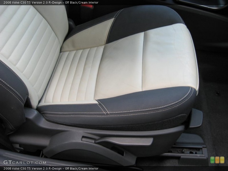 Off Black/Cream Interior Front Seat for the 2008 Volvo C30 T5 Version 2.0 R-Design #74955467
