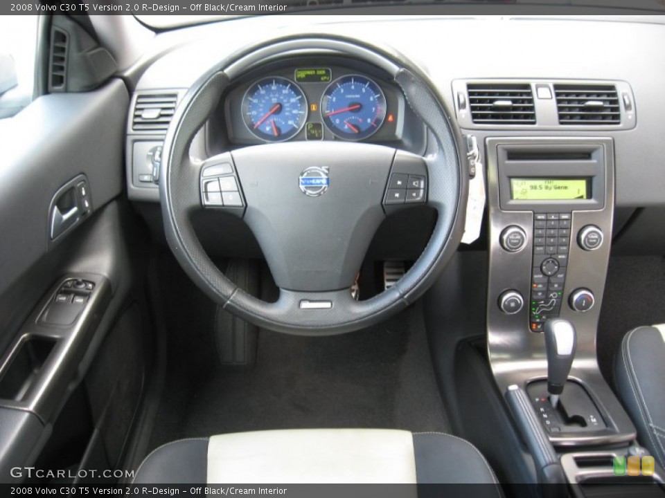 Off Black/Cream Interior Steering Wheel for the 2008 Volvo C30 T5 Version 2.0 R-Design #74955562