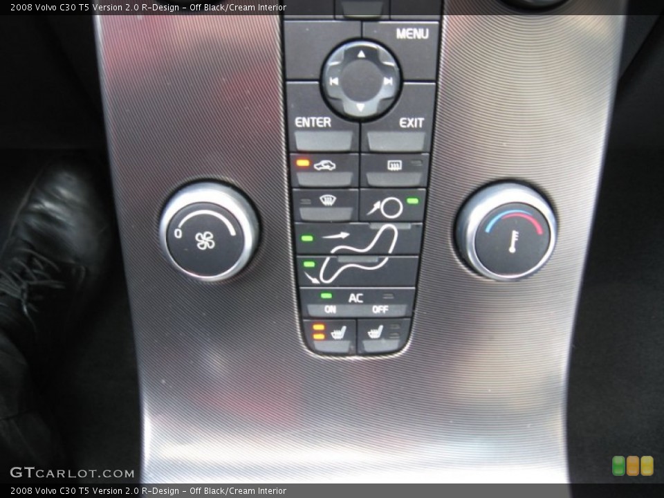 Off Black/Cream Interior Controls for the 2008 Volvo C30 T5 Version 2.0 R-Design #74955628
