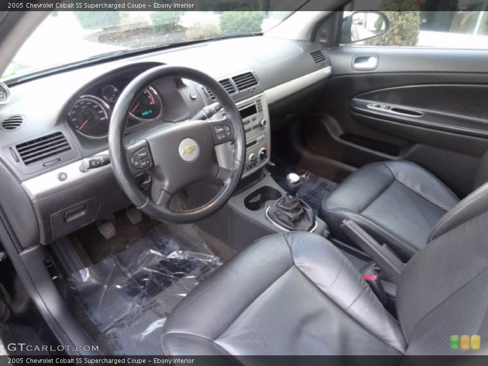 Ebony Interior Prime Interior for the 2005 Chevrolet Cobalt SS Supercharged Coupe #74956294