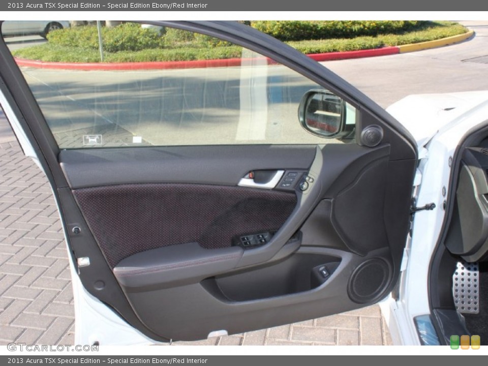 Special Edition Ebony/Red Interior Door Panel for the 2013 Acura TSX Special Edition #74956736