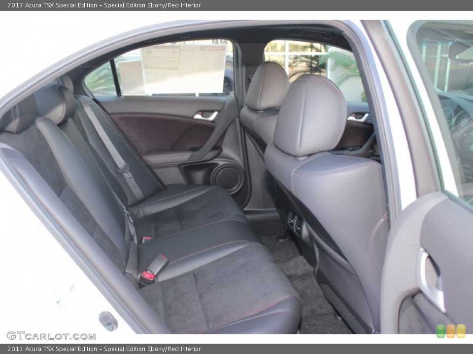 Special Edition Ebony/Red Interior Rear Seat for the 2013 Acura TSX Special Edition #74956911