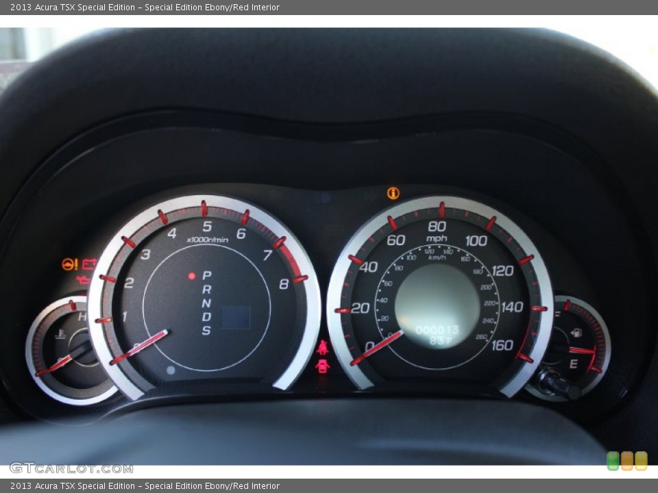 Special Edition Ebony/Red Interior Gauges for the 2013 Acura TSX Special Edition #74957155