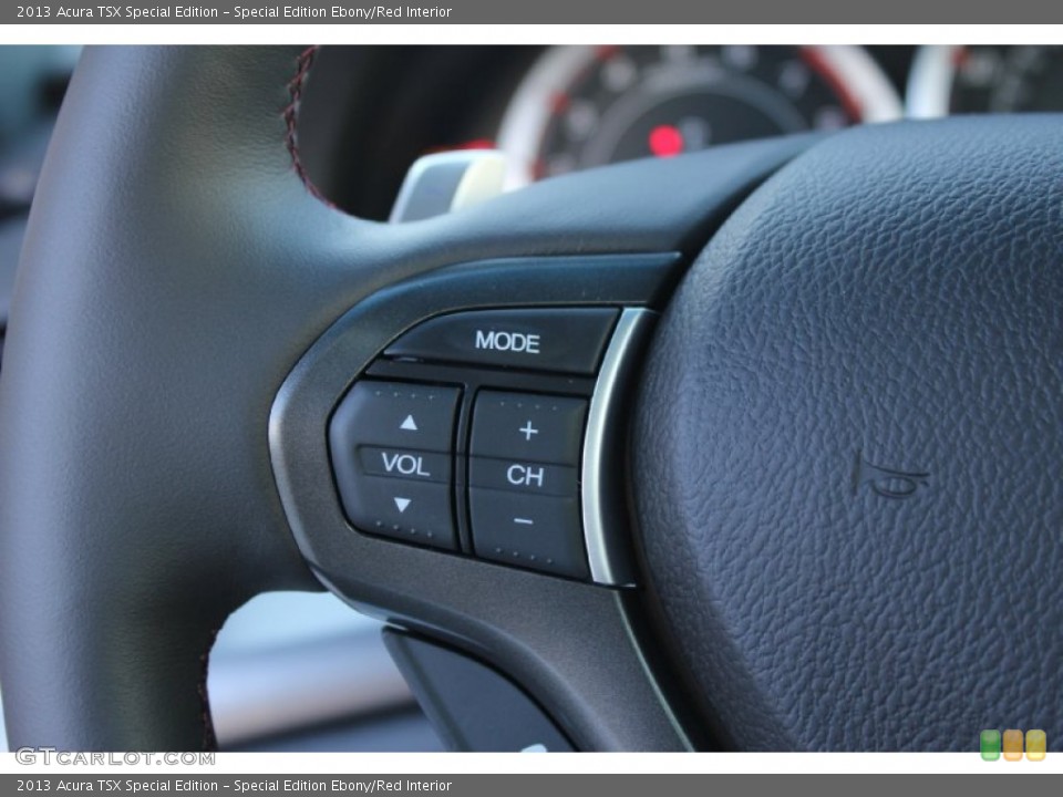 Special Edition Ebony/Red Interior Controls for the 2013 Acura TSX Special Edition #74957209