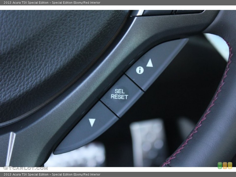 Special Edition Ebony/Red Interior Controls for the 2013 Acura TSX Special Edition #74957269