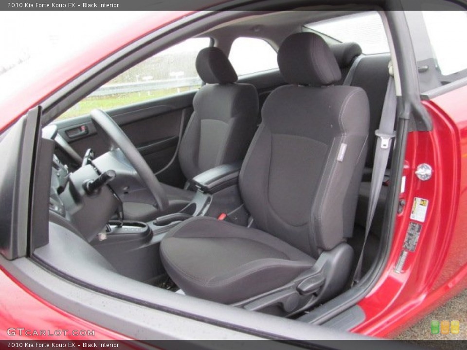 Black Interior Front Seat for the 2010 Kia Forte Koup EX #74958325