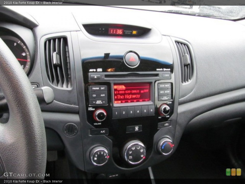 Black Interior Controls for the 2010 Kia Forte Koup EX #74958385