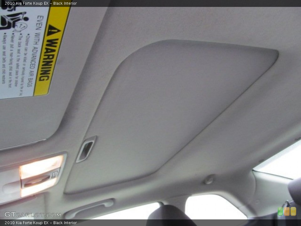 Black Interior Sunroof for the 2010 Kia Forte Koup EX #74958417