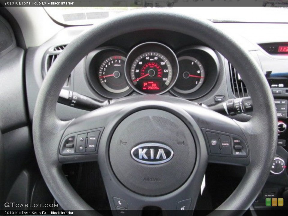 Black Interior Steering Wheel for the 2010 Kia Forte Koup EX #74958439
