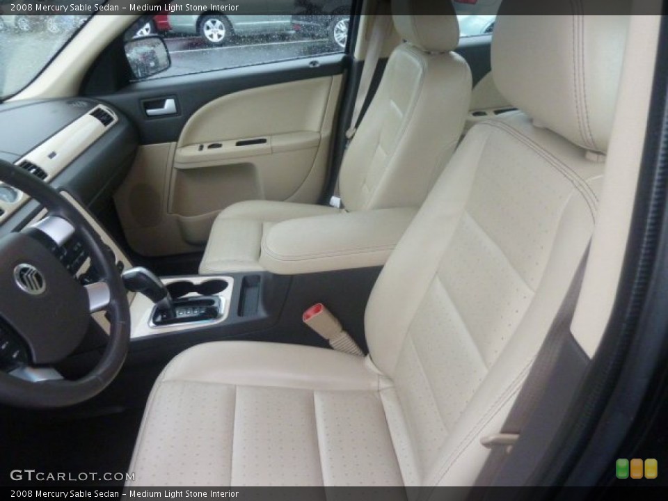 Medium Light Stone Interior Front Seat for the 2008 Mercury Sable Sedan #74958742