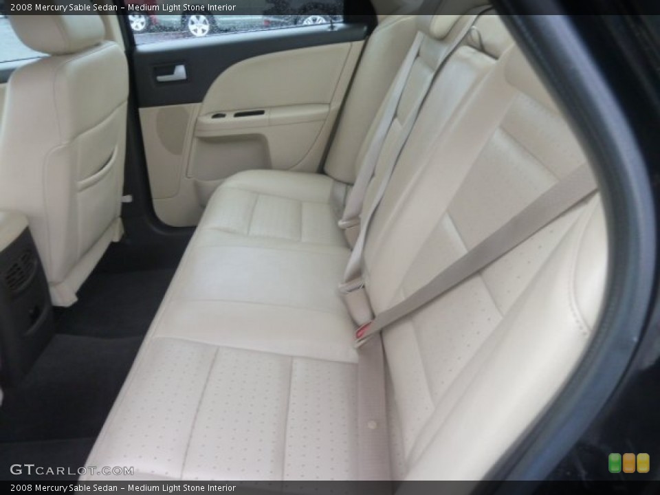 Medium Light Stone Interior Rear Seat for the 2008 Mercury Sable Sedan #74958756