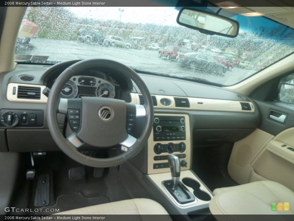 Medium Light Stone Interior Dashboard for the 2008 Mercury Sable Sedan #74958775