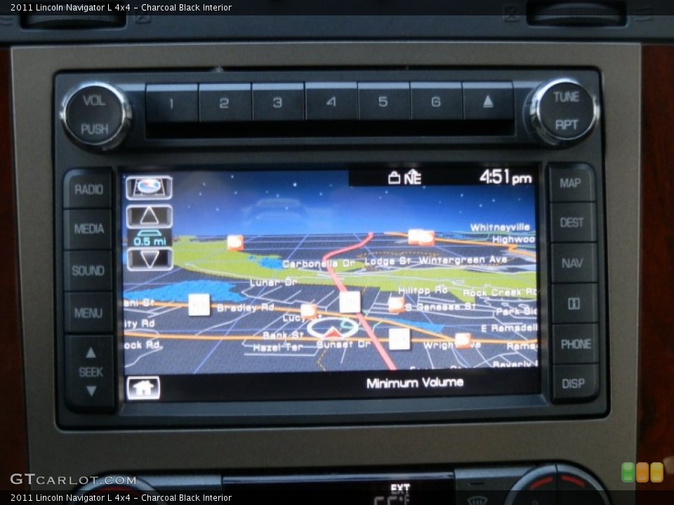 Charcoal Black Interior Navigation for the 2011 Lincoln Navigator L 4x4 #74964211