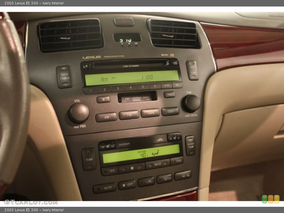 Ivory Interior Controls for the 2003 Lexus ES 300 #74968719