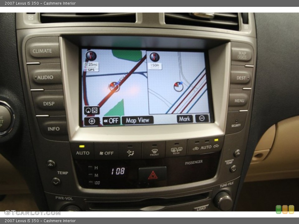 Cashmere Interior Navigation for the 2007 Lexus IS 350 #74968744