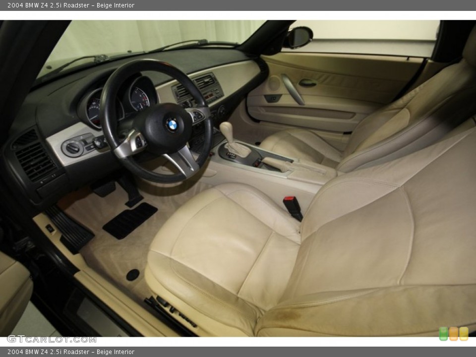 Beige Interior Prime Interior for the 2004 BMW Z4 2.5i Roadster #74969131