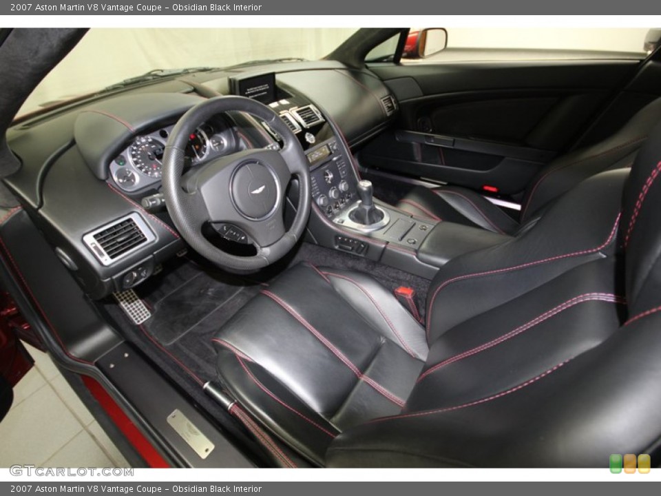 Obsidian Black 2007 Aston Martin V8 Vantage Interiors