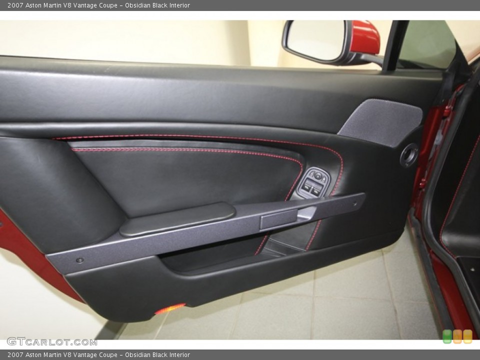 Obsidian Black Interior Door Panel for the 2007 Aston Martin V8 Vantage Coupe #74970550