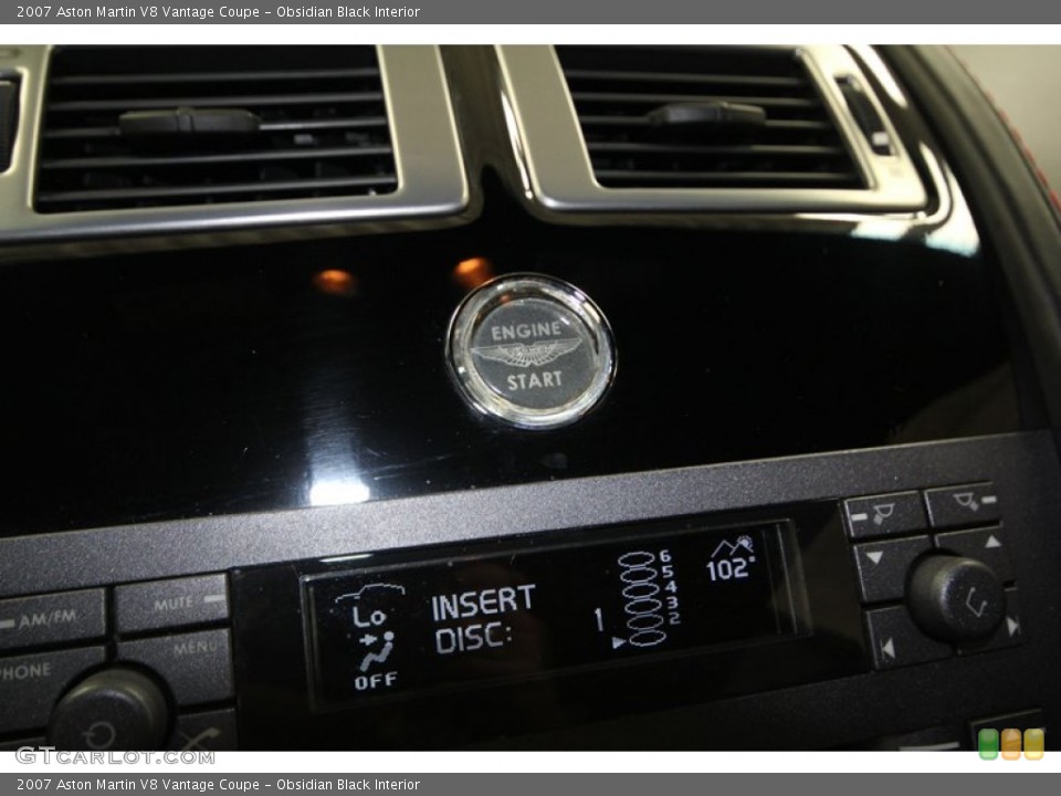 Obsidian Black Interior Controls for the 2007 Aston Martin V8 Vantage Coupe #74970586