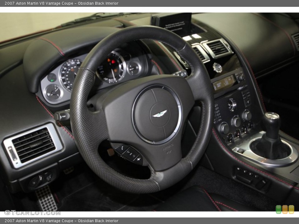 Obsidian Black Interior Steering Wheel for the 2007 Aston Martin V8 Vantage Coupe #74970628
