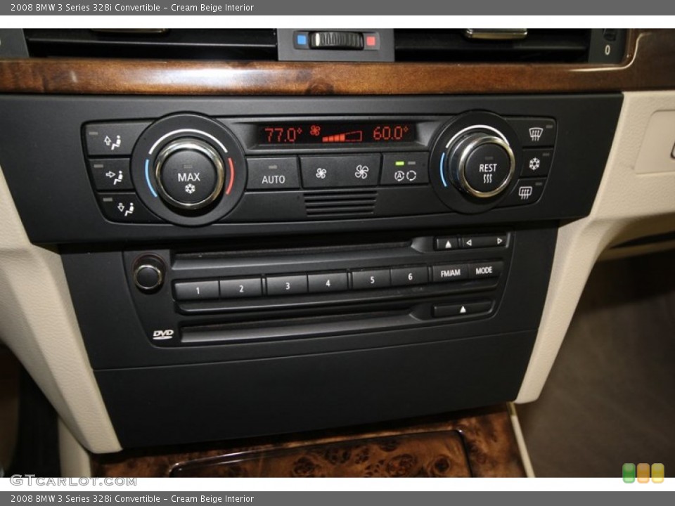 Cream Beige Interior Controls for the 2008 BMW 3 Series 328i Convertible #74971921