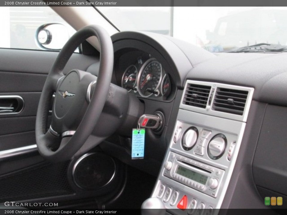 Dark Slate Gray Interior Controls for the 2008 Chrysler Crossfire Limited Coupe #74974970