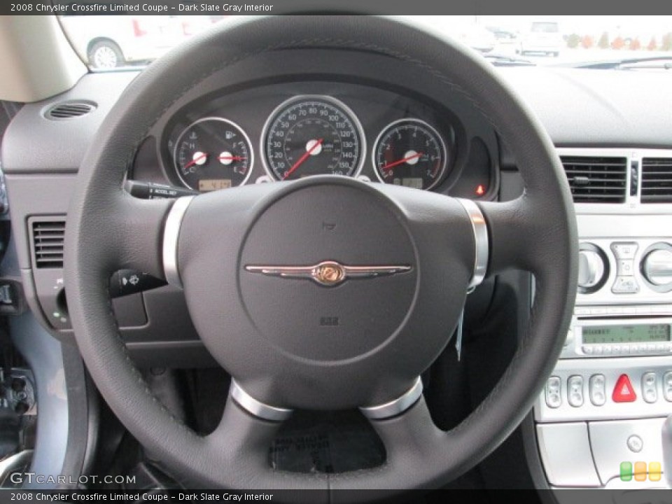 Dark Slate Gray Interior Steering Wheel for the 2008 Chrysler Crossfire Limited Coupe #74975214