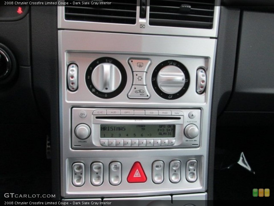 Dark Slate Gray Interior Controls for the 2008 Chrysler Crossfire Limited Coupe #74975233