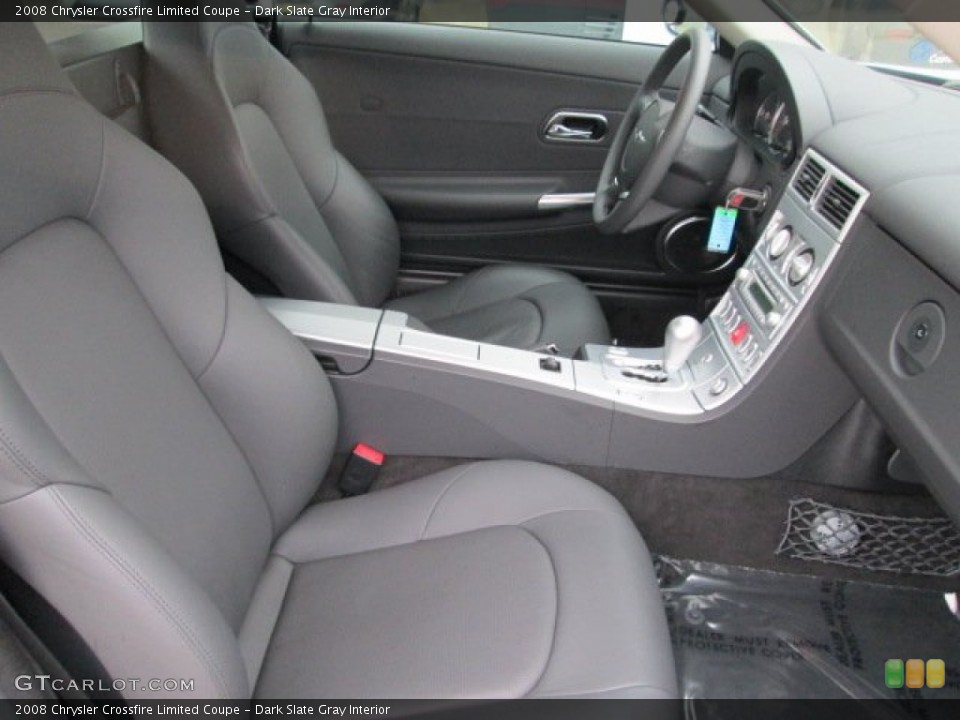 Dark Slate Gray Interior Front Seat for the 2008 Chrysler Crossfire Limited Coupe #74975302
