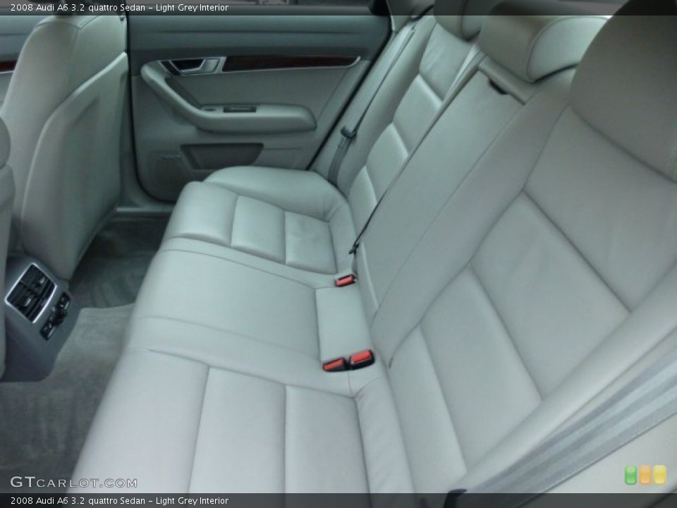 Light Grey Interior Rear Seat for the 2008 Audi A6 3.2 quattro Sedan #74975556