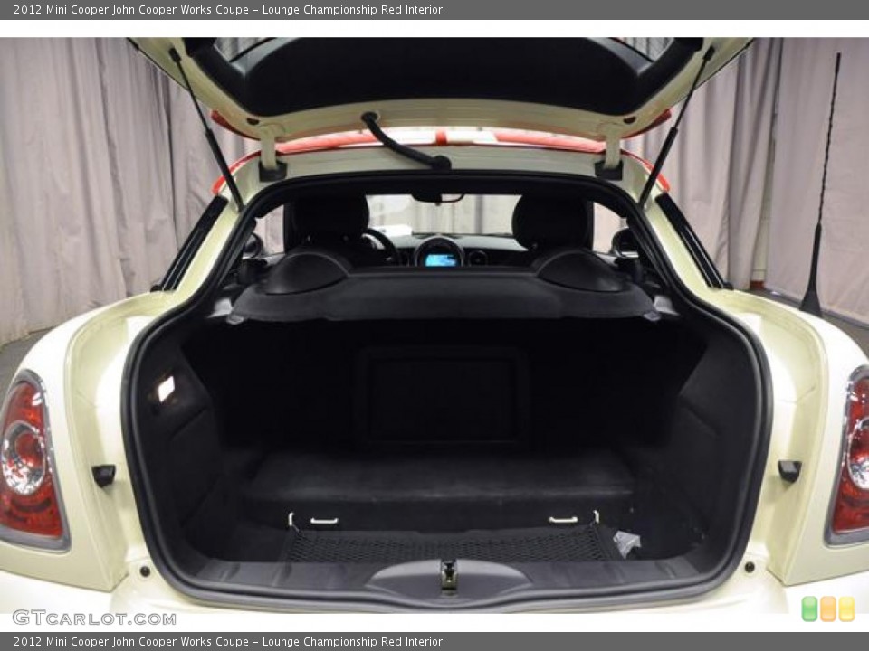 Lounge Championship Red Interior Trunk for the 2012 Mini Cooper John Cooper Works Coupe #74975692