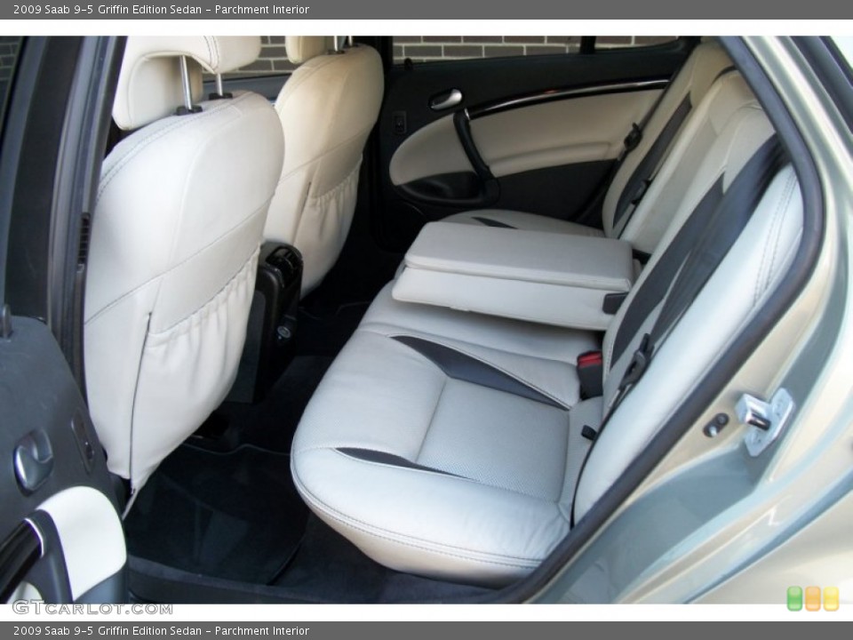 Parchment Interior Rear Seat for the 2009 Saab 9-5 Griffin Edition Sedan #74976359