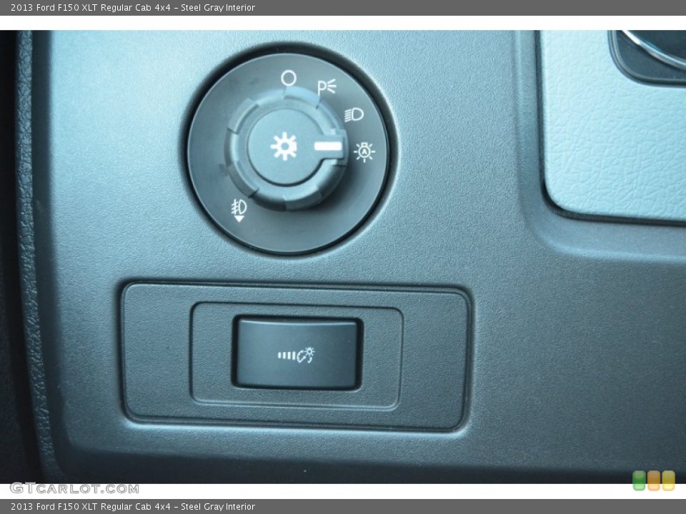 Steel Gray Interior Controls for the 2013 Ford F150 XLT Regular Cab 4x4 #74977485