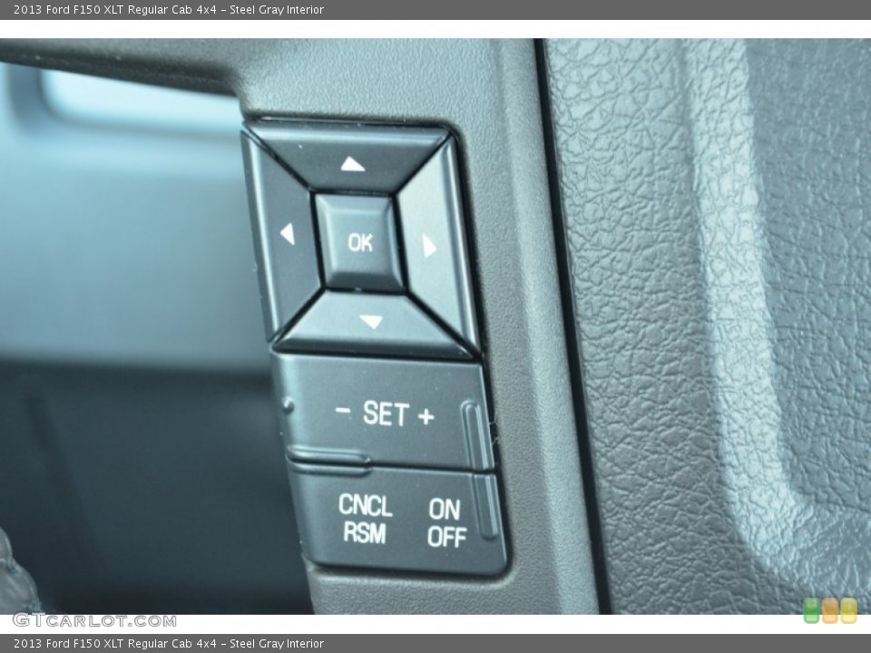 Steel Gray Interior Controls for the 2013 Ford F150 XLT Regular Cab 4x4 #74977499