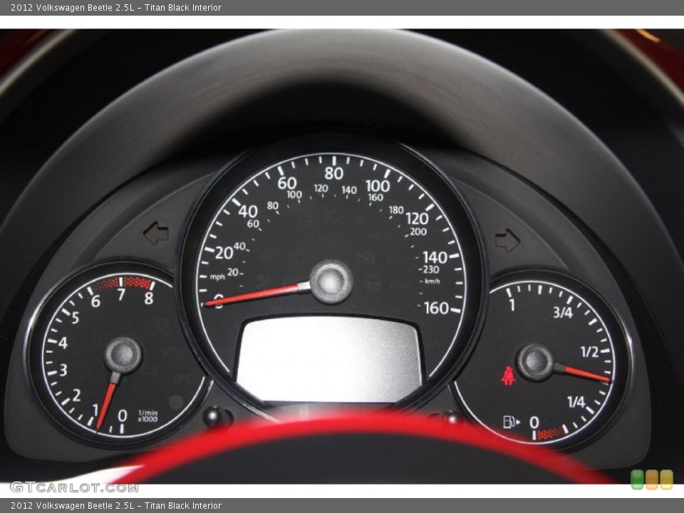 Titan Black Interior Gauges for the 2012 Volkswagen Beetle 2.5L #74978485