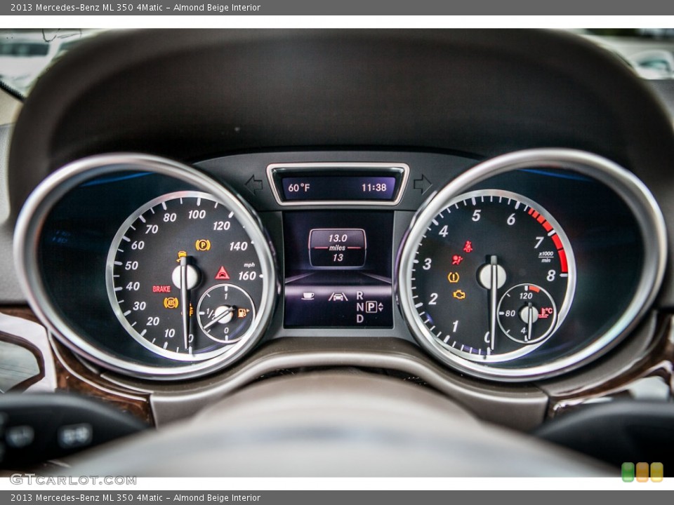 Almond Beige Interior Gauges for the 2013 Mercedes-Benz ML 350 4Matic #74982311