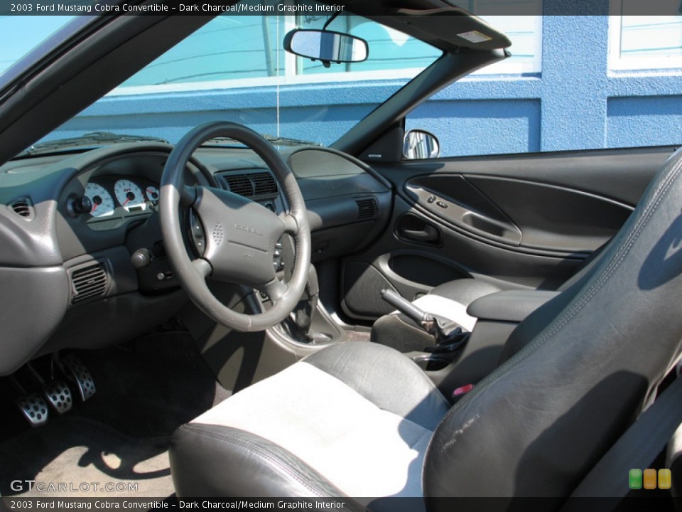 Dark Charcoal/Medium Graphite Interior Prime Interior for the 2003 Ford Mustang Cobra Convertible #74983192