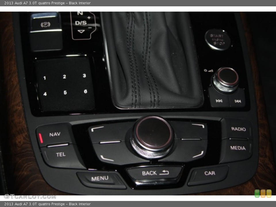 Black Interior Controls for the 2013 Audi A7 3.0T quattro Prestige #74984020
