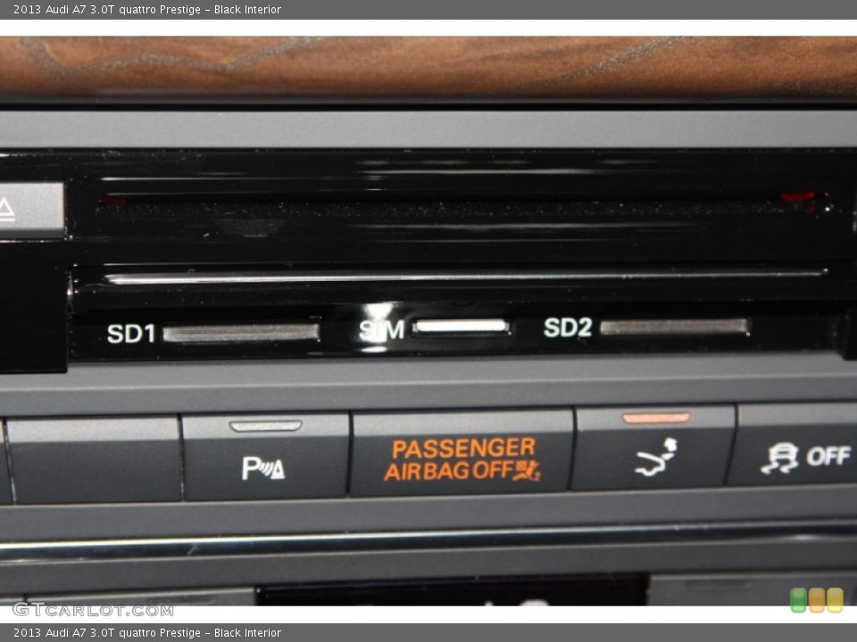 Black Interior Controls for the 2013 Audi A7 3.0T quattro Prestige #74984066