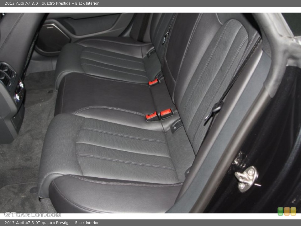 Black Interior Rear Seat for the 2013 Audi A7 3.0T quattro Prestige #74984432