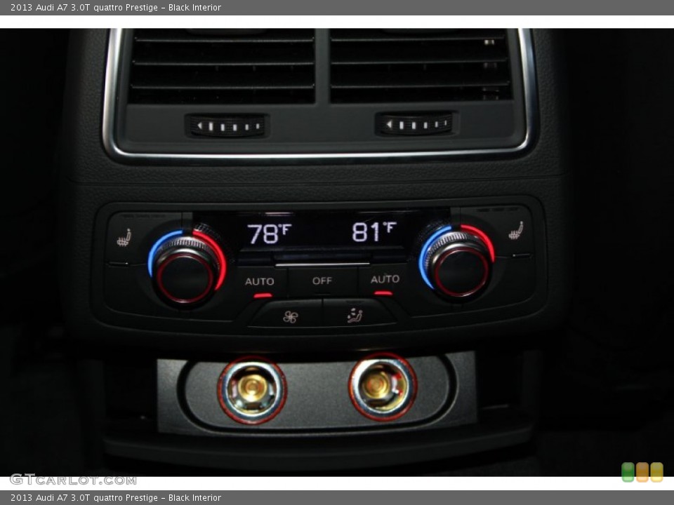 Black Interior Controls for the 2013 Audi A7 3.0T quattro Prestige #74984464