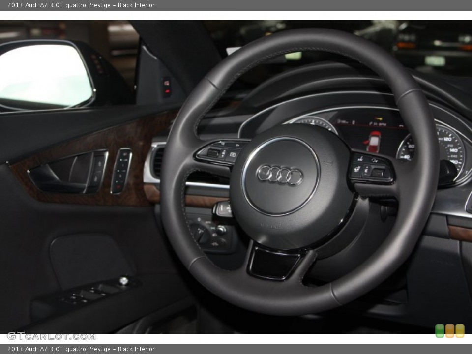 Black Interior Steering Wheel for the 2013 Audi A7 3.0T quattro Prestige #74984500