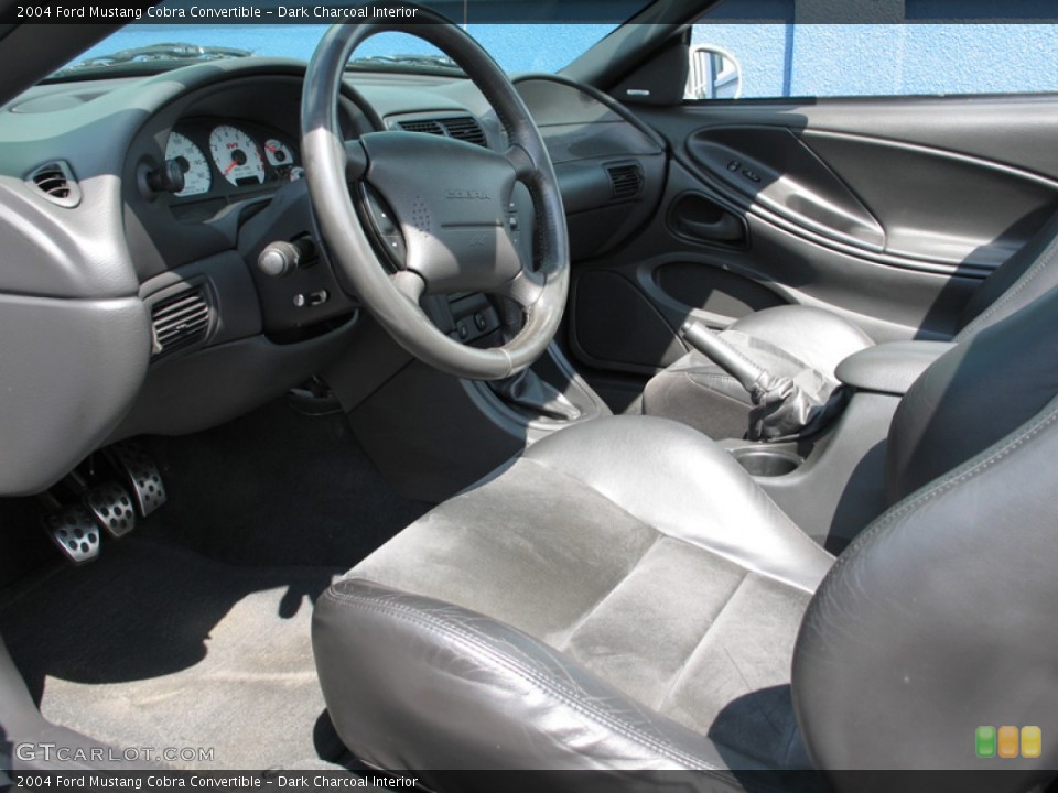 Dark Charcoal Interior Photo for the 2004 Ford Mustang Cobra Convertible #74984845