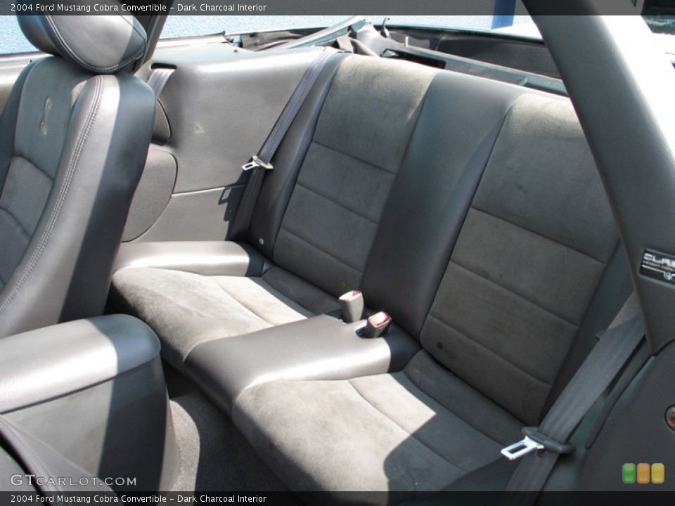 Dark Charcoal Interior Rear Seat for the 2004 Ford Mustang Cobra Convertible #74984941